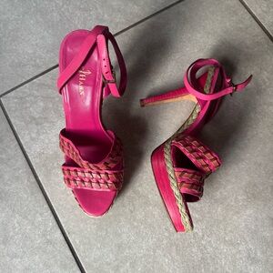 Cole Haan Pink Strappy Heels - size 8